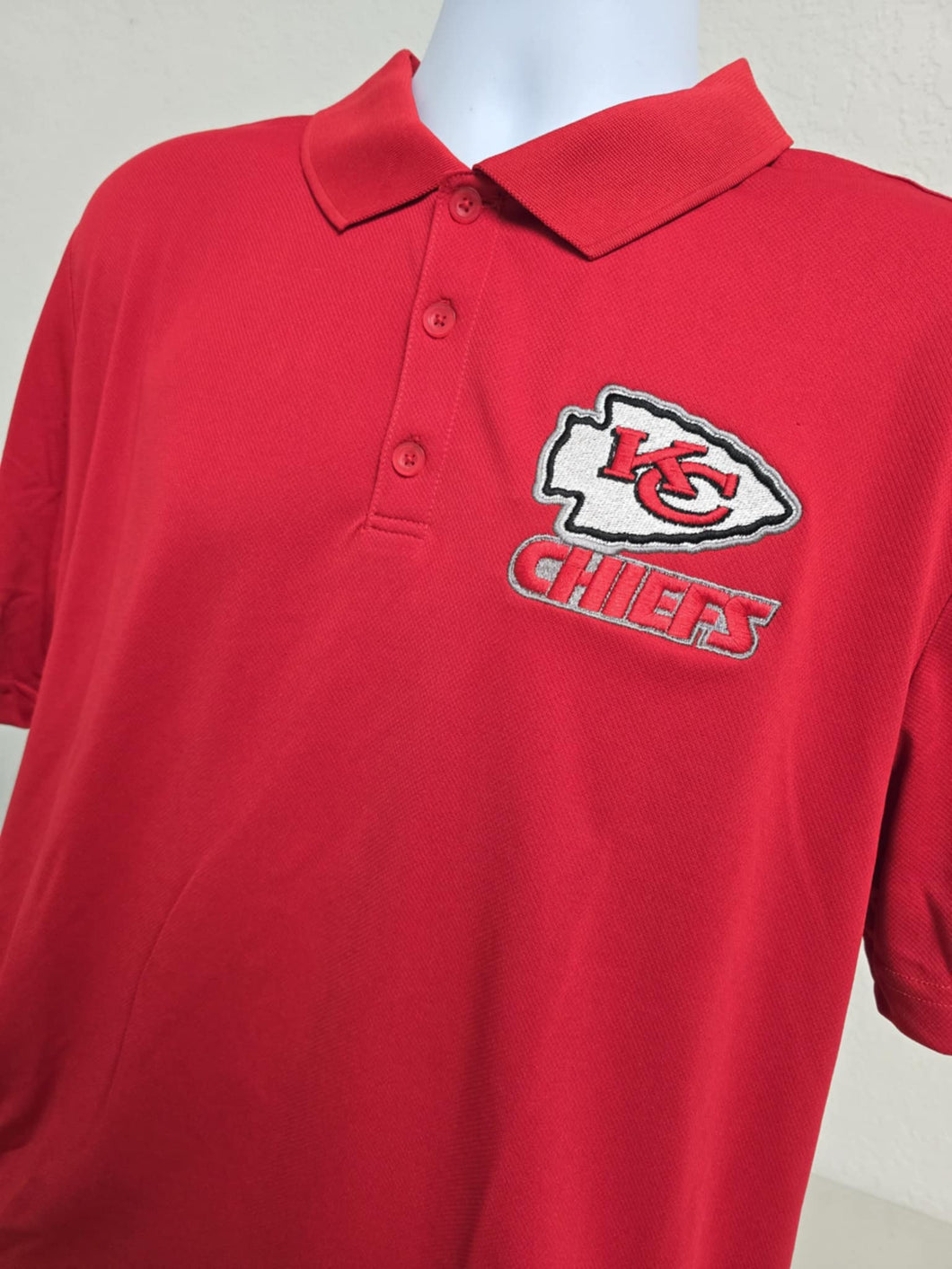 Chiefs Polo Shirt Embroidered Soft Polyester